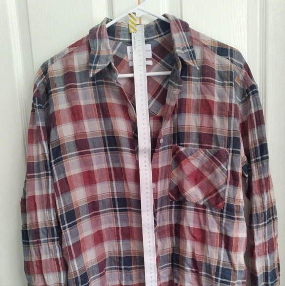 Artizia Community Veritas Carmine Plaid button Shirt top, Small, New - Picture 3 of 10